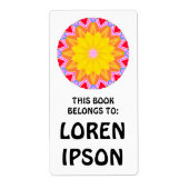 Kaleidoskopisch - Buchungsplatte (Vorne)