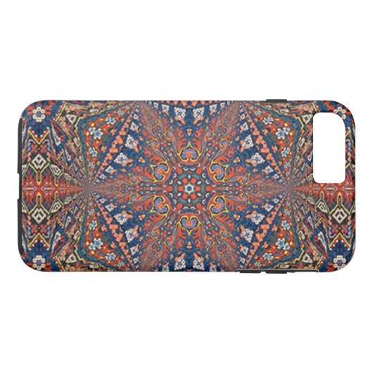 Kaleidoskopische armenische Teppichkonstruktion Case-Mate iPhone Hülle (Rückseite (Horizontal))