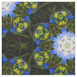 Kaleidoskopische Baby Blue Eyes Spring Flowers Stoff