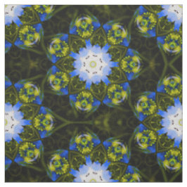 Kaleidoskopische Baby Blue Eyes Spring Flowers Stoff