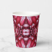Kaleidoskopische Crimson Dahlia Pappbecher (Rechts)