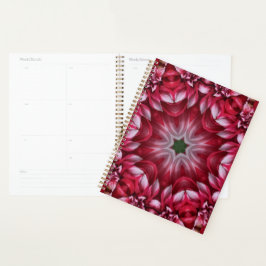 Kaleidoskopische Crimson Dahlia Planer