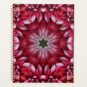 Kaleidoskopische Crimson Dahlia Planer (Vorderseite)