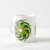 Kaleidoskopische Dolphinfish-Kaffee-Tasse Kaffeetasse (Vorderseite Links)