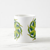 Kaleidoskopische Dolphinfish-Kaffee-Tasse Kaffeetasse (Mittel)