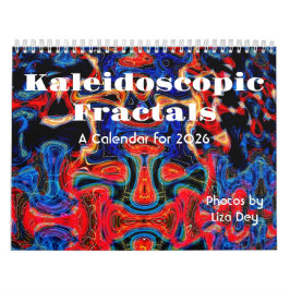 Kaleidoskopische Fraktal, A 2026 Kalender