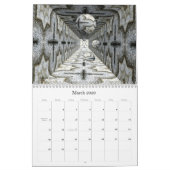 Kaleidoskopische Fraktal, A 2026 Kalender (Mär 2026)