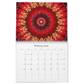 Kaleidoskopische Fraktal, A 2026 Kalender (Feb 2026)