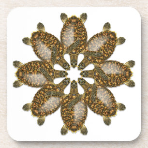 Kaleidoskopische Hawksbill Untersetzer