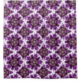 Kaleidoskopische Iris-Lila Empfindung Duschvorhang