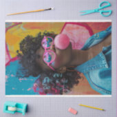 Kaleidoskopische Karen-Blasebalgum-Decoupage Seidenpapier (Basteln)