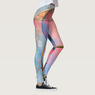 "Kaleidoskopische Kaskade" Abstrakte Kunst Leggings