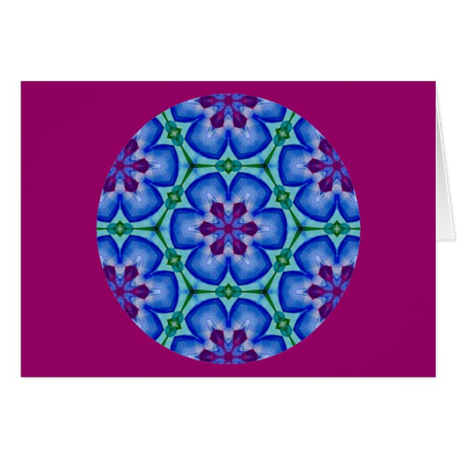 Kaleidoskopische Mandala BlumenDesign.2 (Vorderseite (Horizontal))