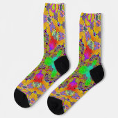 Kaleidoskopische Mischung Socken (Linkes Detail)