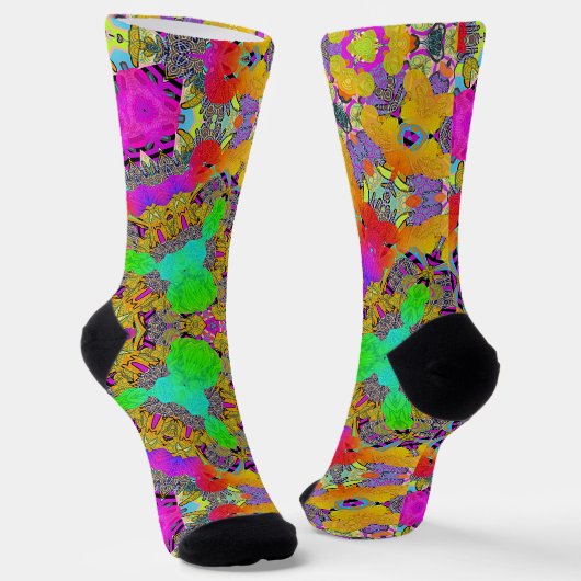 Kaleidoskopische Mischung Socken (Gewinkelt)