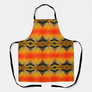 Kaleidoskopische Orange Craft Küchen  Schürze