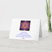 Kaleidoskopische Schildkröte mit Angebotskarte 2 Karte (Rückseite)