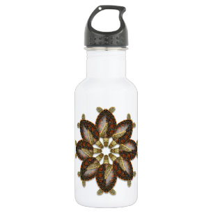Kaleidoskopische Suppenschildkröte-Wasser-Flasche Trinkflasche