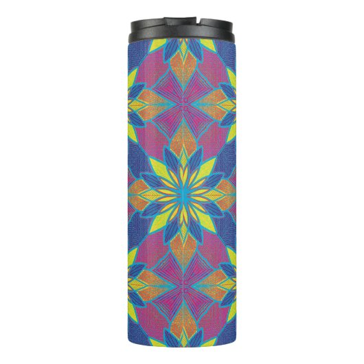 Kaleidoskopische Thermaltumbler Thermosbecher (Rückseite)