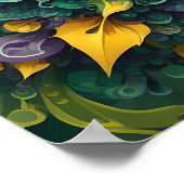 Kaleidoskopischer Burst - Abstrakte Kunstexplosion Poster (Ecke)