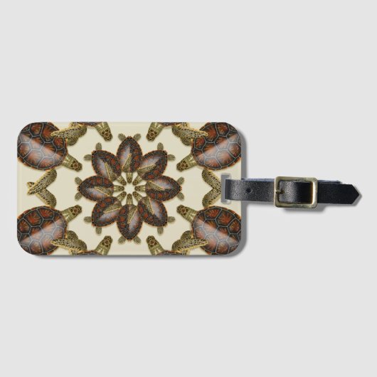 Kaleidoskopischer Gepäckanhänger (Vorderseite (Horizontal))