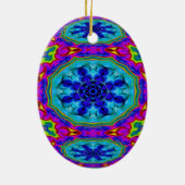 Kaleidoskopisches Ei Ornament.2 Keramikornament (Hinten)