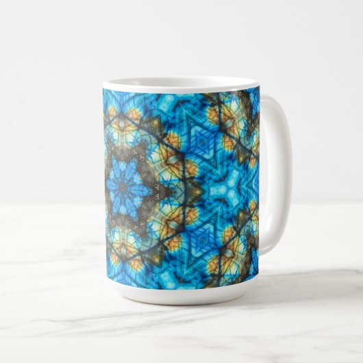Kaleidoskopisches Labradorit "Festes Glas" Kaffeetasse (VorderseiteRechts)