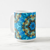 Kaleidoskopisches Labradorit "Festes Glas" Kaffeetasse (Vorderseite Links)