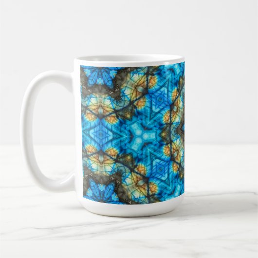 Kaleidoskopisches Labradorit "Festes Glas" Kaffeetasse (Links)