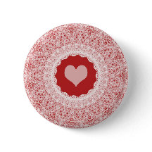 Kaleidoskopisches Lacy Valentine-Button