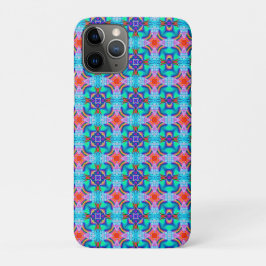 Kaleidoskopisches Muster in aquamarin-blau Case-Mate iPhone Hülle