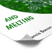 Kaleidoskopisches Snowflake-Poster1 Poster (Ecke)