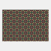 Kaleidoskopisches Sternmuster Geschenkpapier Set (Vorderseite 2)