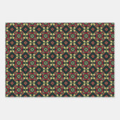 Kaleidoskopisches Sternmuster Geschenkpapier Set (Vorderseite)