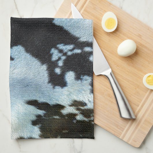 Kaleidoskopkuh-Fellmuster Geschirrtuch (Viertel Falte)