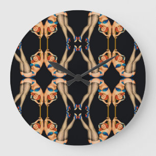 Kaleidoskopsymmetrie Große Wanduhr