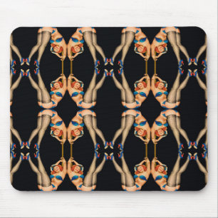 Kaleidoskopsymmetrie-Muster Mädchen Mousepad