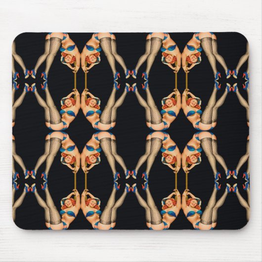 Kaleidoskopsymmetrie-Muster Mädchen Mousepad (Vorne)