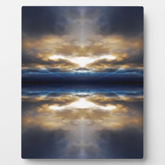 Kaleidoskopwolken bei Sonnenuntergang Fotoplatte (Vorderseite)