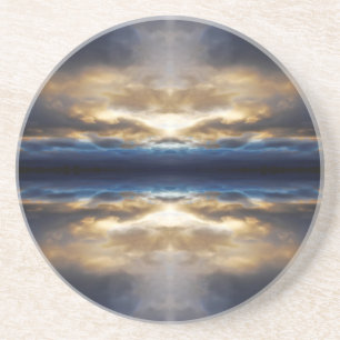 Kaleidoskopwolken bei Sonnenuntergang Untersetzer