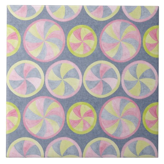 Kaleidoskopzirkel Fliese (Vorderseite)