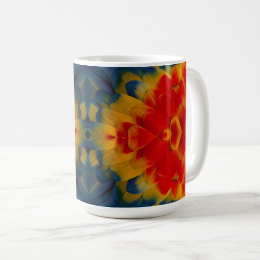 Kaleidosskop-Design Kaffeetasse (VorderseiteRechts)