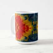 Kaleidosskop-Design Kaffeetasse (Vorderseite Links)