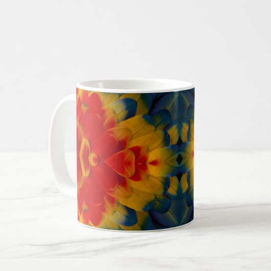 Kaleidosskop-Design Kaffeetasse (Vorderseite Links)