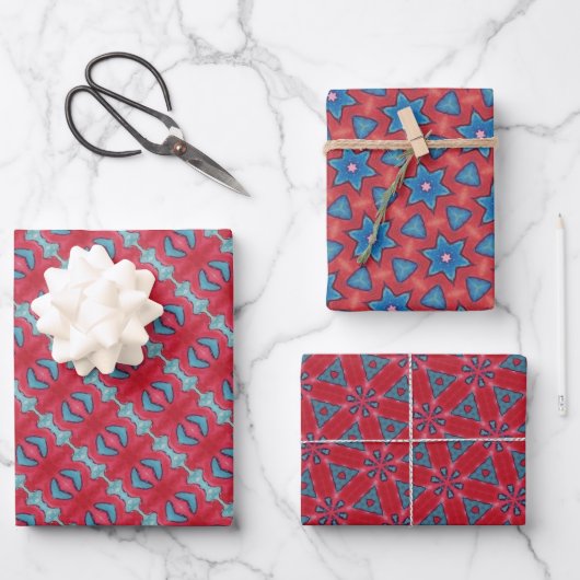 KaleidoTräume Ein bezaubernder Farbschlauch Set 28 Geschenkpapier Set (Vorderseite)