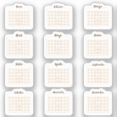 Kalendario libre mensual aufkleber (Vorderseite)