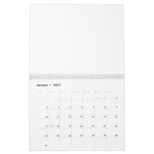   KALENDER (Jan 2027)