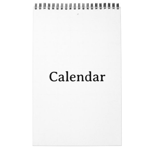 Kalender | 11" x 7" Einseitiger Kleiner Schwarzer (Titelbild)