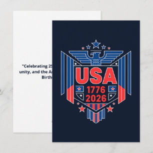 Kalender 1776-2026 USA Feiertagskarte