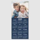 Kalender 1 FotoCollage - Kann Dunkelblau bearbeite Magnetkarte (Vorderseite)